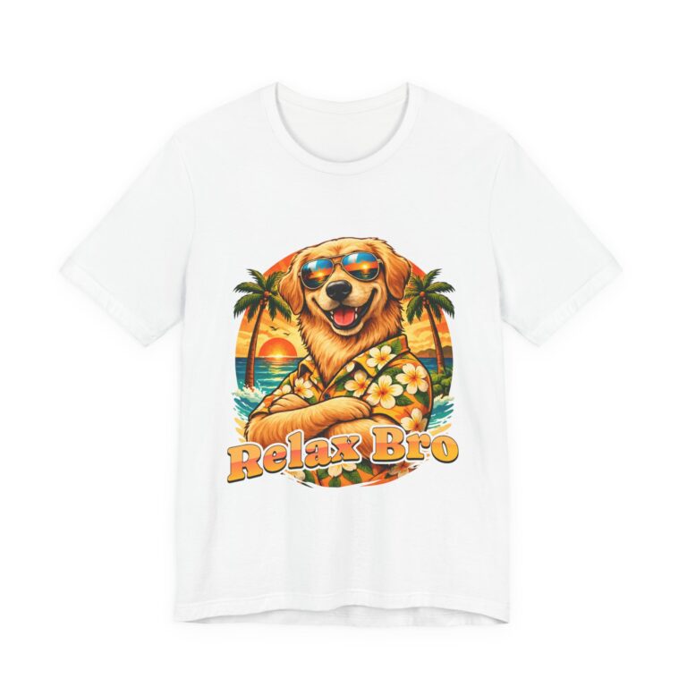 Relax Bro Golden Retriever Hawaii T-Shirt Unisex for women and men