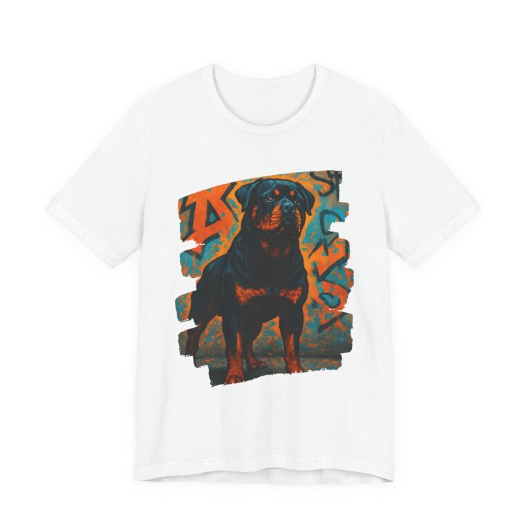 Brave & Bold Rottweiler Graffiti T-Shirt Unisex for women and men