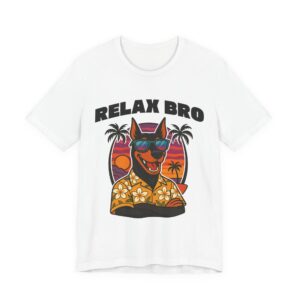 Doberman Art Unisex Tee "Relax Bro" T-Shirt