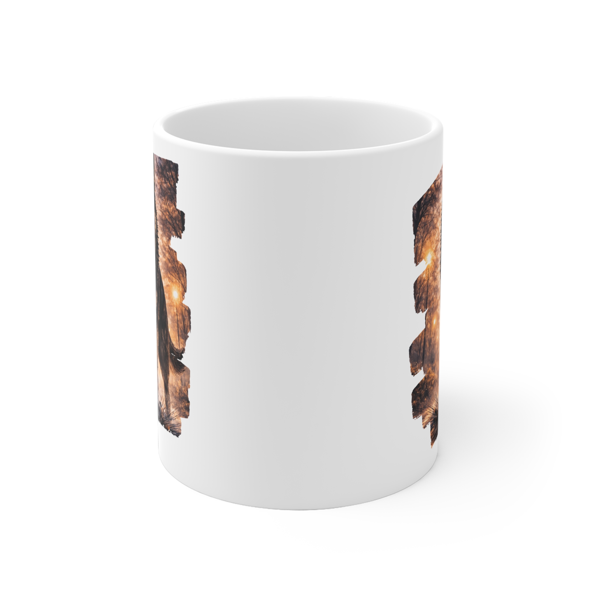 German Shepherd Dog Grey Black City Lights Ceramic Mug — Bold Colorful Dog Coffee Cup - Image 6