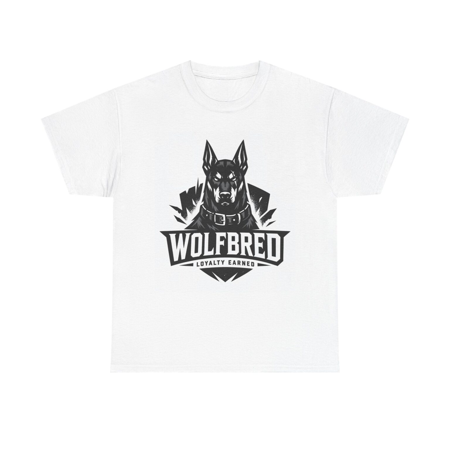 Wolfbred Graphic Tee — "Wolfbred: Loyalty Earned" Men's Dog-Lover T-Shirt