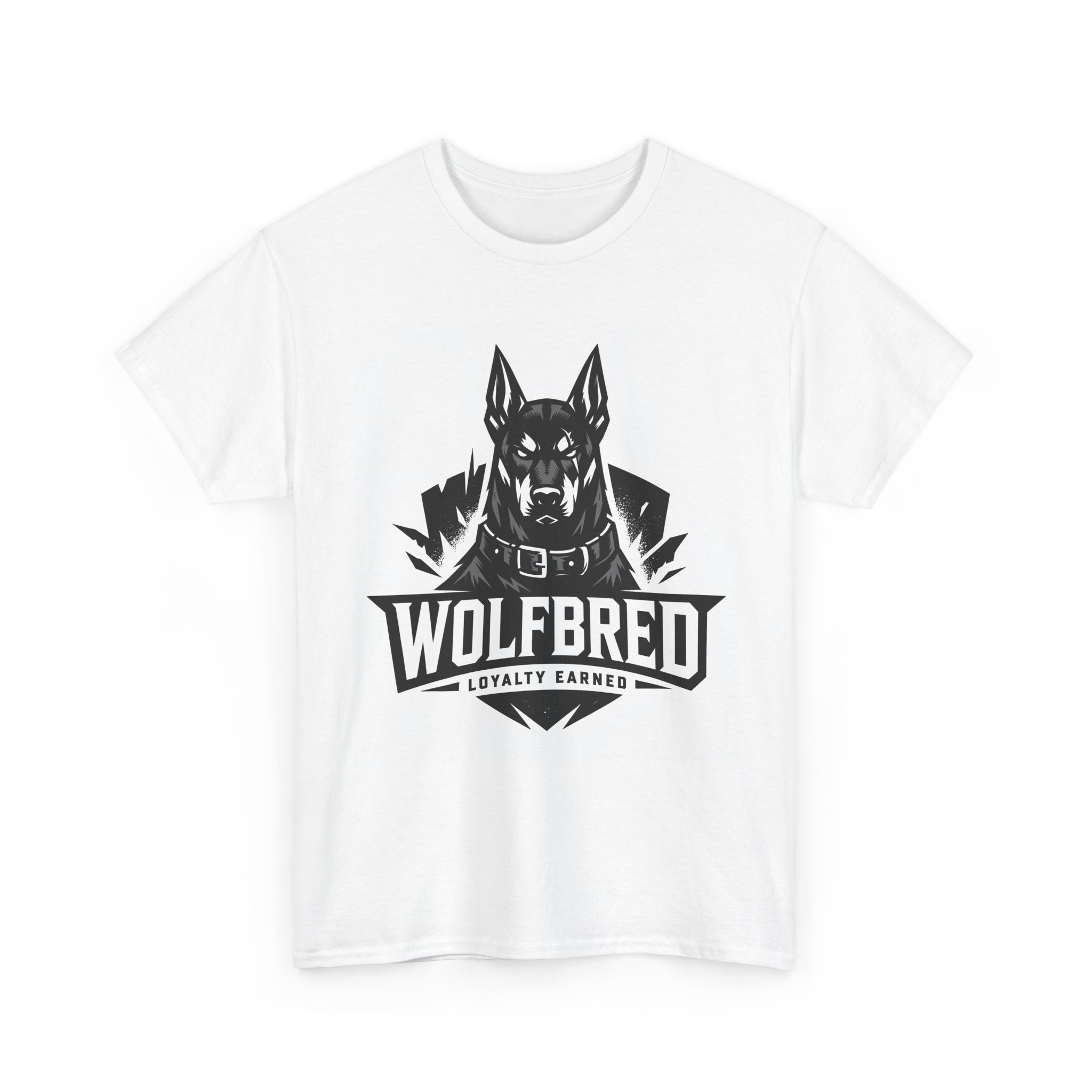 Wolfbred Graphic Tee — "Wolfbred: Loyalty Earned" Men's Dog-Lover T-Shirt - Image 3