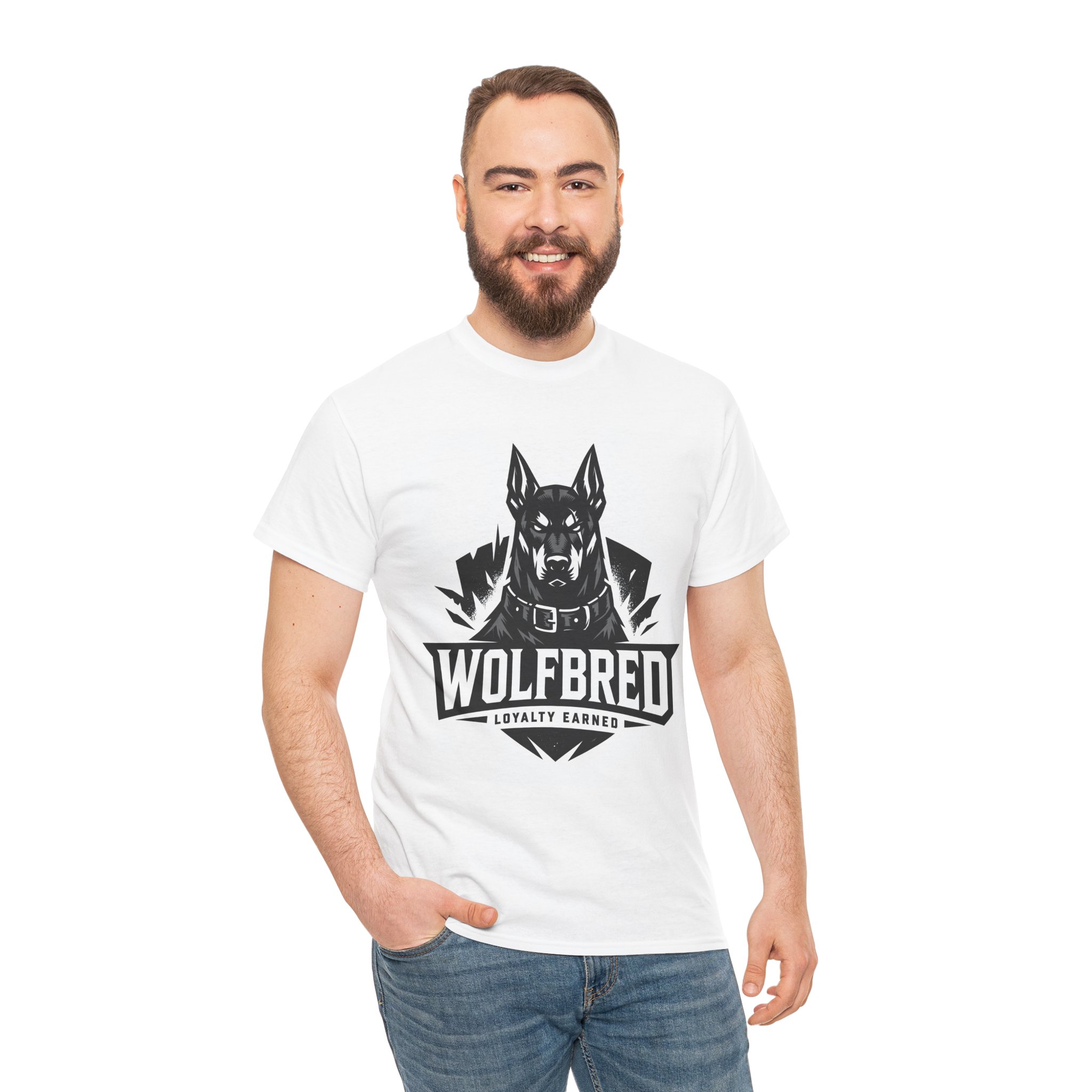 Wolfbred Graphic Tee — "Wolfbred: Loyalty Earned" Men's Dog-Lover T-Shirt - Image 5